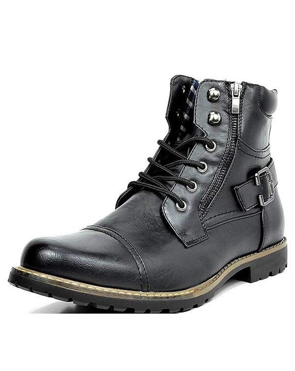 MEN'S METAL DOUBLE ZIP RIDER BOOTS 46764393C