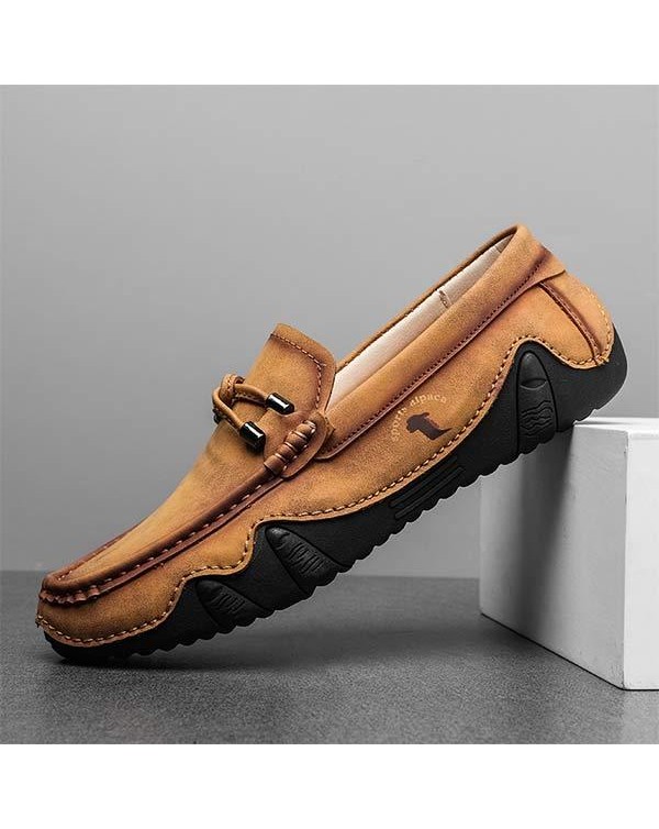 MEN'S CASUAL HAND SEWN LEATHER SHOES 11426926