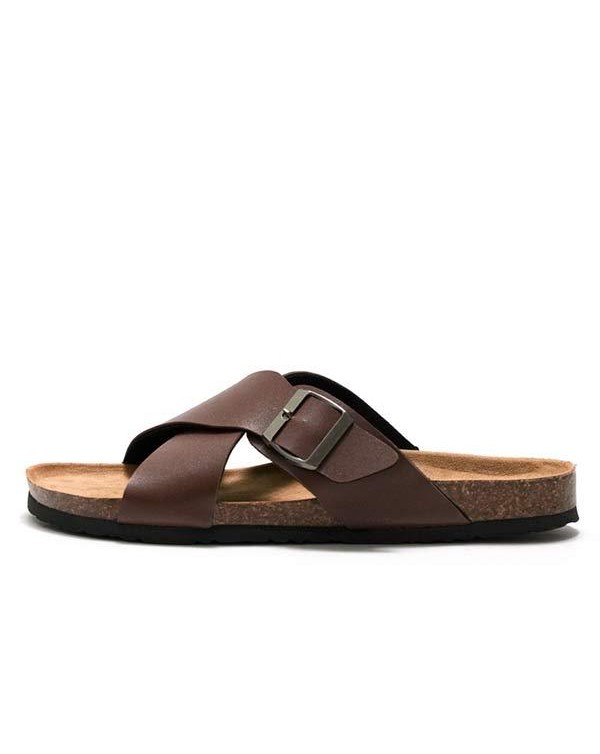 MEN'S CROSS STRAP SLIPPERS 99577710