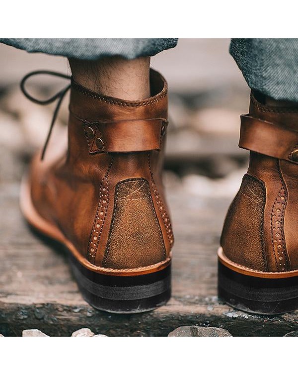 VINTAGE MEN'S LACE-UP MARTIN BOOTS