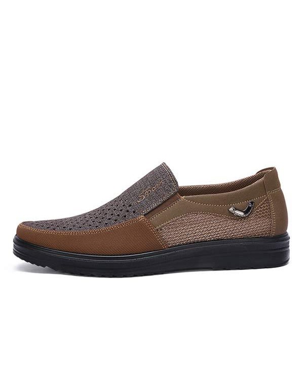 MEN'S SLIP-ON HOLLOW CASUAL SHOES 70207591